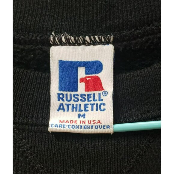 Vtg University Of Alabama Crimson Tide Sweatshirt Black Russell Athletic Medium - Picture 4 of 7